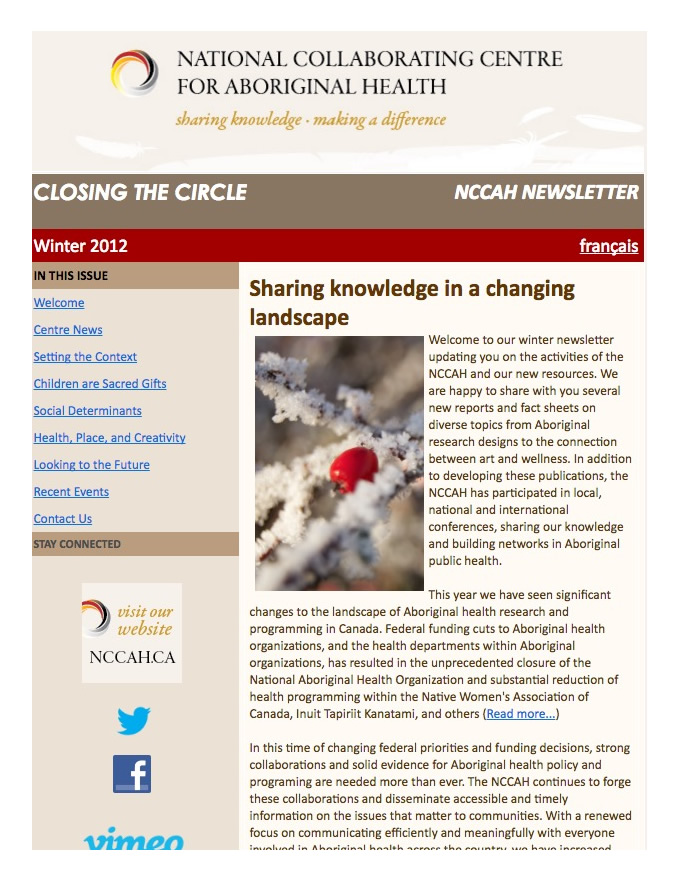 CLOSING THE CIRCLE - WINTER 2012